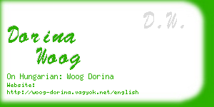 dorina woog business card